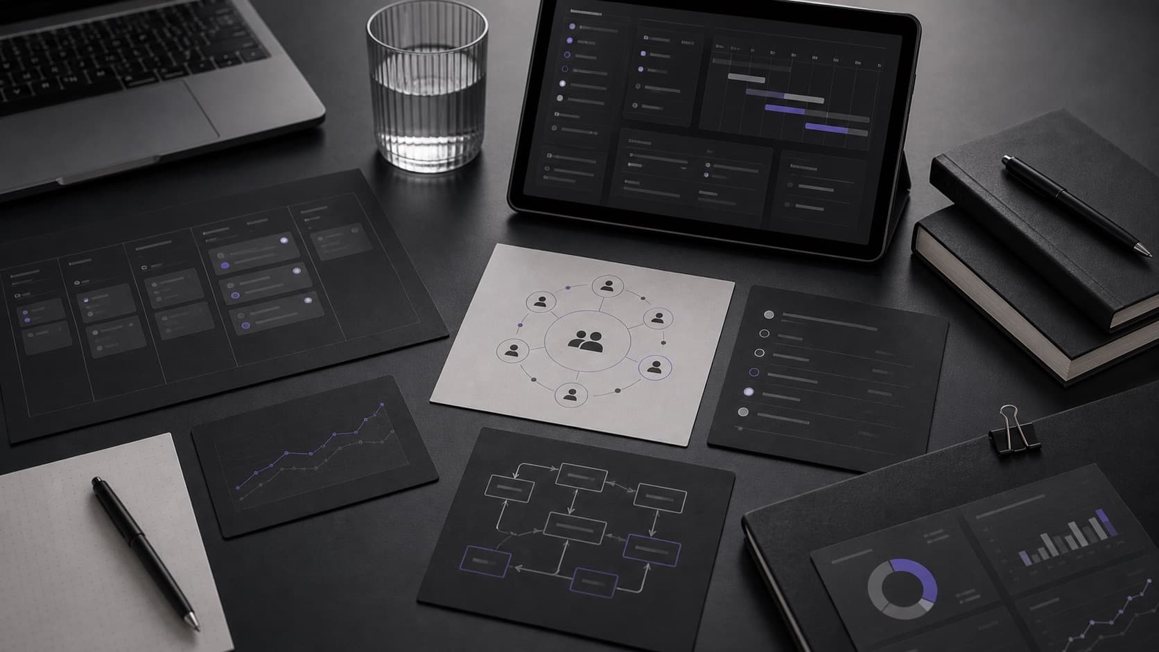 Venture Studio Arbeitsumgebung mit operativen Artefakten